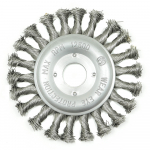 Корщетка (диск) для УШМ 125х22 (0,5 мм, витая, нержавейка) Профоснастка